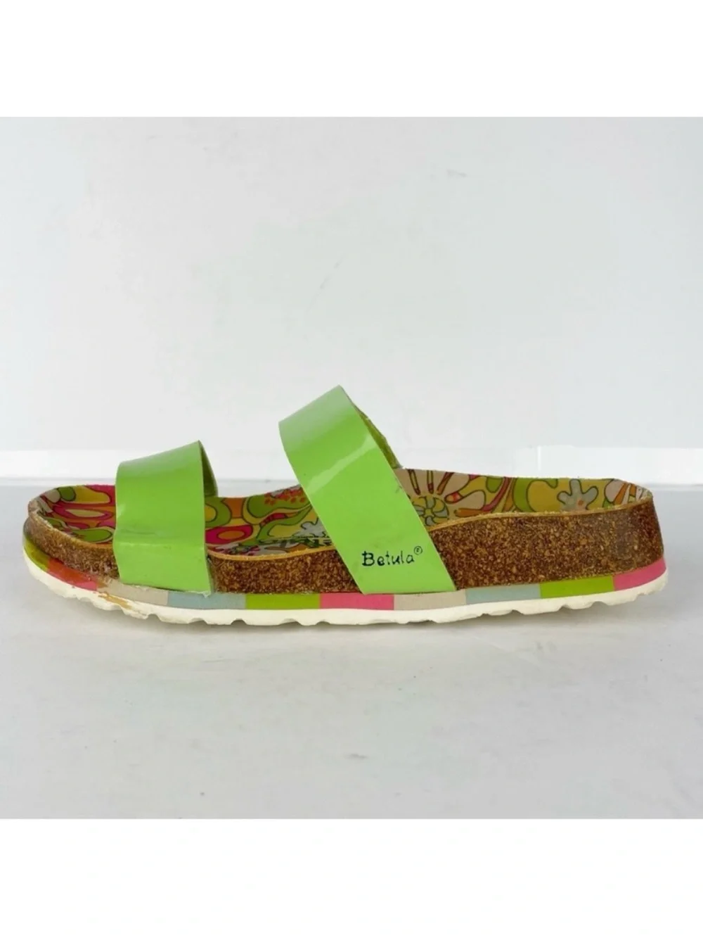 Birkenstock Betula Floral Hippie Groovy Retro Two Strap Boho Sandals EU 37 US 6